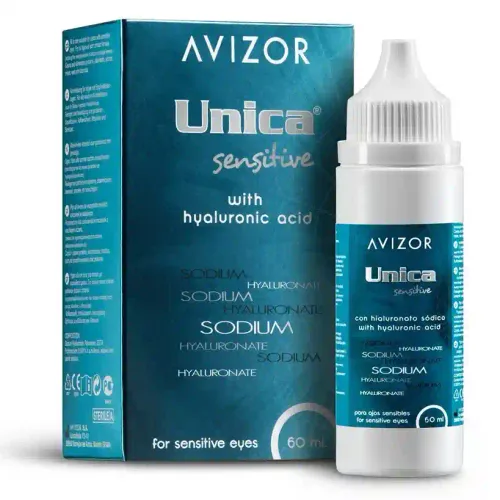Unica Sensitive 60 ml (with hyaluronic acid) + container